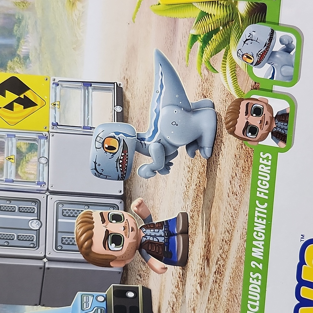 Jurassic World Dino Rescue Tile Town Set - Blue and Gray - Picture 2 of 10